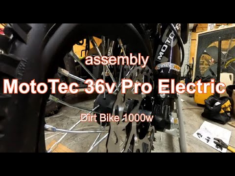 Assembly of a MotoTec 36v Pro Electric Dirt Bike