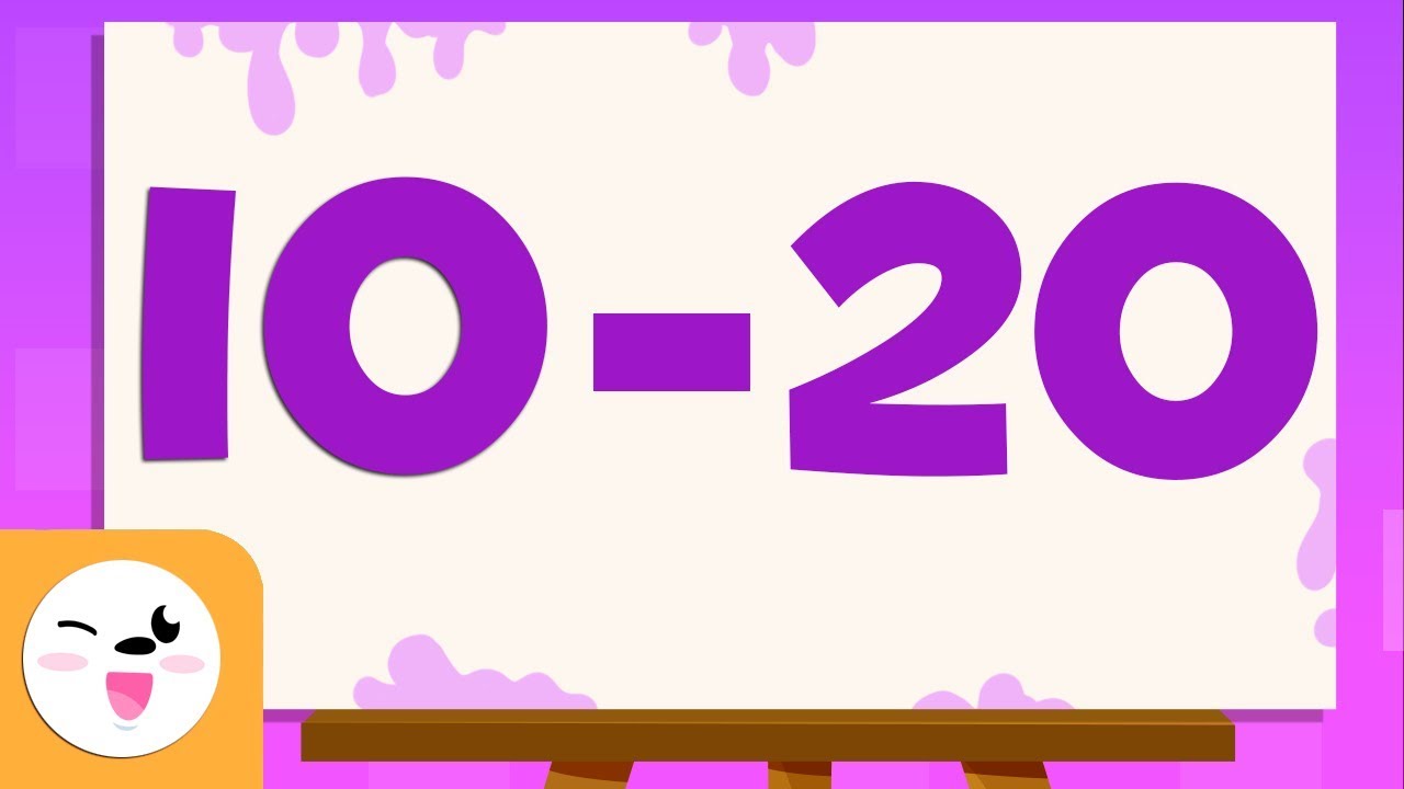 Adivina los números del 10 al 20 - Aprende a escribir y leer los números del 1 al 100