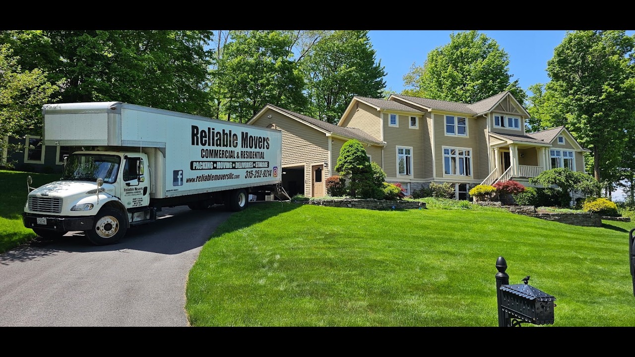 Reliable Movers vlog showing a professional Cazenovia NY packing and moving job