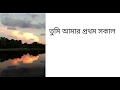 Tumi Amar Prothom Sokal (Lyrics) |💕 Shakila Jafor And Tapan Choudhury | Modern Bangla Song