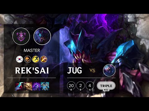 Rek'Sai Jungle vs Skarner - KR Master Patch 10.23