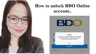 How to unlock BDO Online account