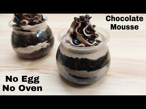 Chocolate Mousse Without Egg, Oven, Condensed Milk | चॉकलेट मूज बनाए बिना अंडे, ऑवन, कंडेंस्ड मिल्क