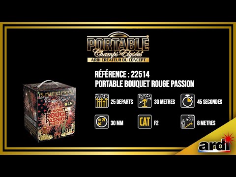 22514 - Portable® Bouquet Rouge Passion Prestige