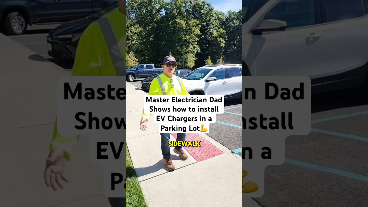 Commercial EV Charging Station Installs⚡️ My Dad shows Step-by-Step how to do it, Thoughts?