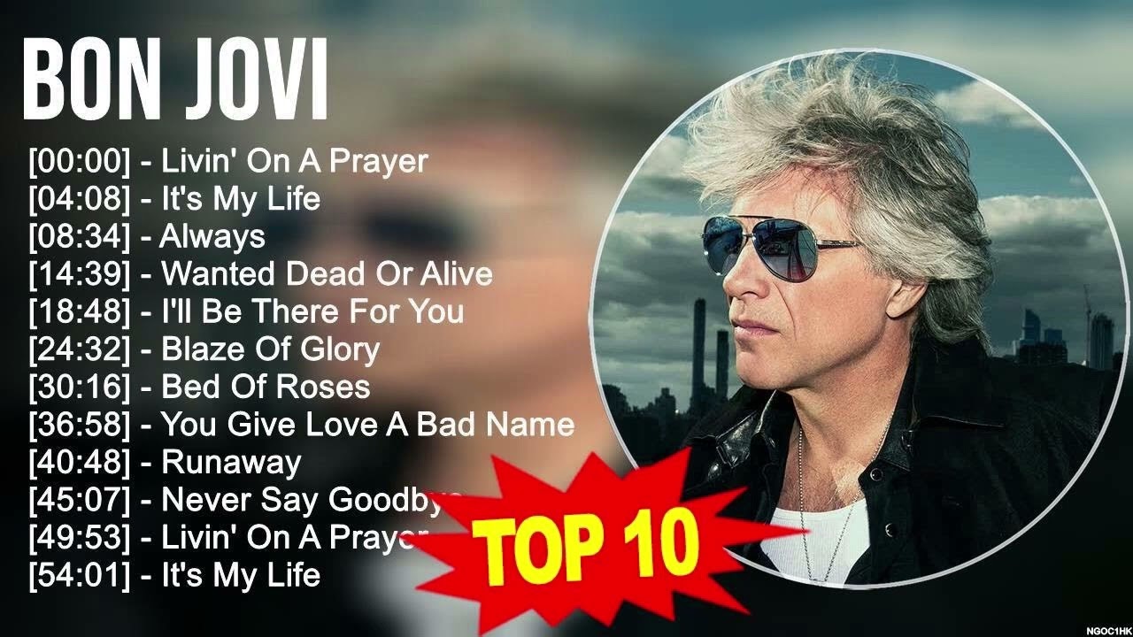B o n J o v i Greatest Hits ~ Top 100 Artists To Listen in 2022 & 2023