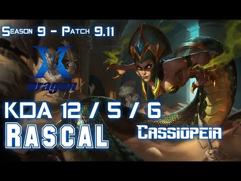 KZ Rascal CASSIOPEIA vs CAMILLE Top - Patch 9.11 KR Ranked