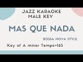Mas que nada - Bossa Nova Jazz KARAOKE (Instrumental backing track) - male key