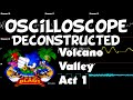 Sonic 3D Blast Volcano Valley Zone Act 1 Oscilloscope Deconstruction