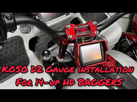 Koso D2 Digital Gauge Installation for 14-up Harley Davidson Touring Models