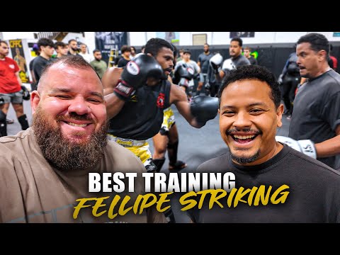 Plinio Cruz & Fellipe Striking teaching at Cruz MMA