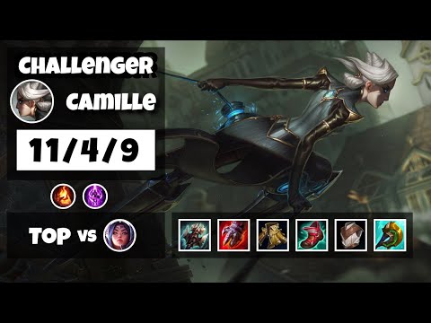 Camille vs Irelia EU Challenger TOP (11/4/9) - v11.14