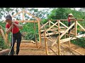 TIMELAPSE: START to FINISH Alone BUILD LOG CABIN (Wooden House) - How To Build Wooden Cabin