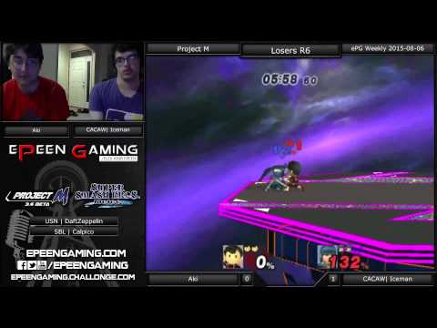 ePG Weekly - Aki (Ness) Vs. CACAW| Iceman (Marth) SSBPM (Losers R6) - Project M