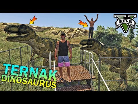 PREMAN TERKUAT BUAT KANDANG DINOSAURUS - GTA 5 YOUTUBER KOCAK PARODY