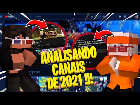 ANALISANDO CANAIS DE INSCRITOS 2021!!!