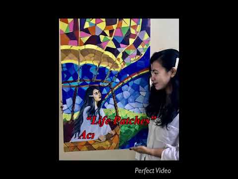 How my Cubism Art inspired me “Life Patches” Acrylic Paint on canvas