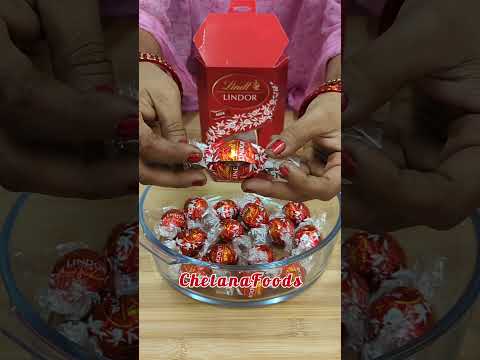 World's best chocolate unlocking🤤 Happy Valentines Day Gift🌹 #shorts #lindt #swisschocolate #dessert