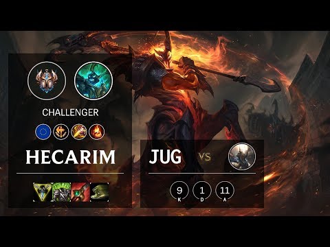 Hecarim Jungle vs Pantheon - EUW Challenger Patch 10.4
