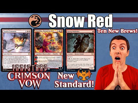 🧛‍♂️ Ten New Brews 🔴 Snow Red - Chandra Is Red-y to Party! (Innistrad: Crimson Vow Standard)