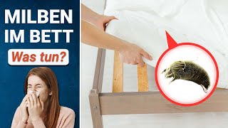 Milben aus Matratze entfernen ❌ So kriegst du dein Bett milbenfrei!