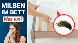 Milben aus Matratze entfernen ❌  So kriegst du dein Bett milbenfrei!