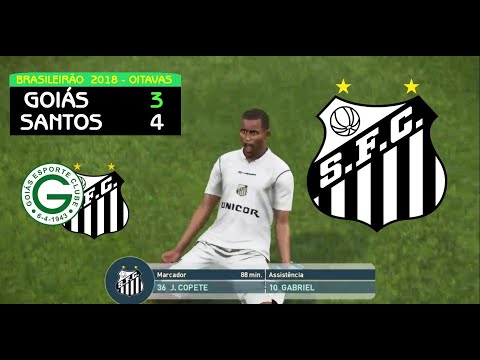 BRASILEIRÃO 2018  /  8ª de FINAL  /  Goiás   3  x  4  Santos F.C.    /  16.12