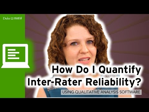 How Do I Quantify Inter-Rater Reliability? : Qualitative Research Methods
