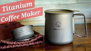 Valtcan Titanium Coffee Maker For Camping And Hiking