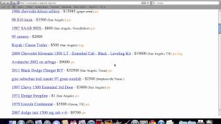 Craigslist San Angelo Texas - Used Cars and Trucks from Ford, Chevy and Dodge Online