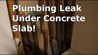 Bypassing a plumbing leak under a concrete slab