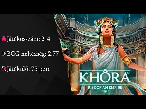 Khora: Egy birodalom felemelkedése bemutató - Board Game Addicts
