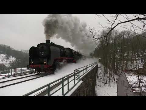 Mit 2 Dampfloks gegen den Berg - Winterdampf auf steilen Rampen