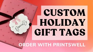 Ordering Custom Holiday Gift Tags with Prints