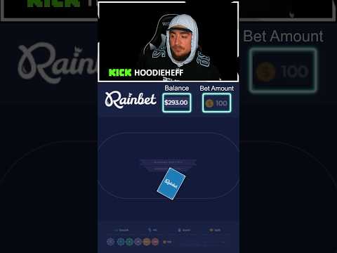 How to make $100 in 20 seconds 🎰 #rainbet #blackjack #casino #gambling #betting #live #reaction