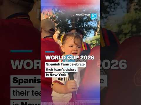 World Cup 2026: Spanish fans celebrate their team's victory in New York
