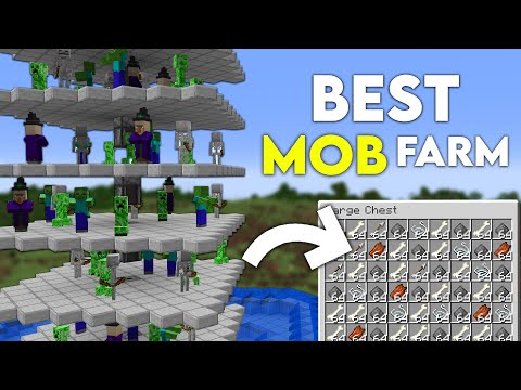 Minecraft ALL MOB Farm Tutorial! 1.19 AFK - EASY Build