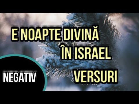 E noapte divină în Israel-NEGATIV CU VERSURI