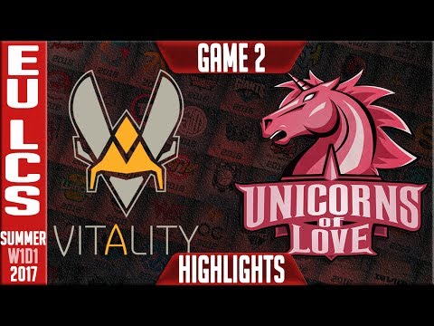 UOL vs VIT Game 2 Highlights - EU LCS Summer Split 2017 W1D2 - Unicorns of Love vs Vitality