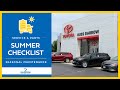 We have the certified Toyota service department necessary to help you get your vehicle ready for summer.