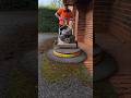 PRESSURE WASH or BRUSH? Tarmac Moss Removal using Westermann Brush! #moss #pressurewashing #garden