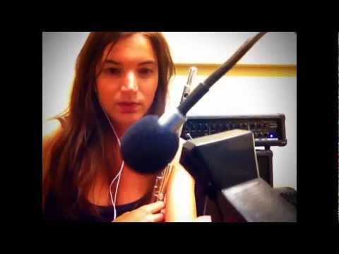 Microphone and Amp (K&K Silver Bullet demo) - with Flute