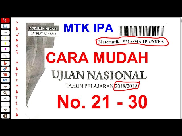 SIAP UNBK 2020 Matematika IPA SMA