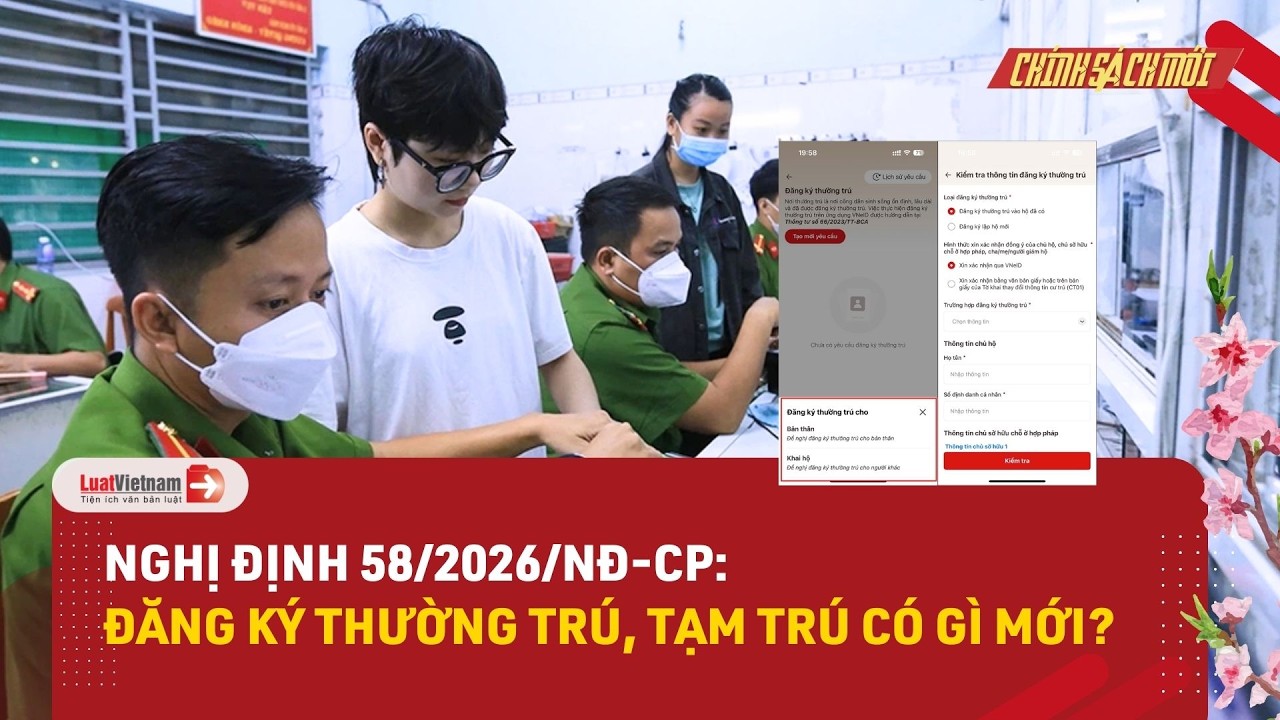 3 quy định mới về đăng ký thường trú tạm trú từ 15/3/2026