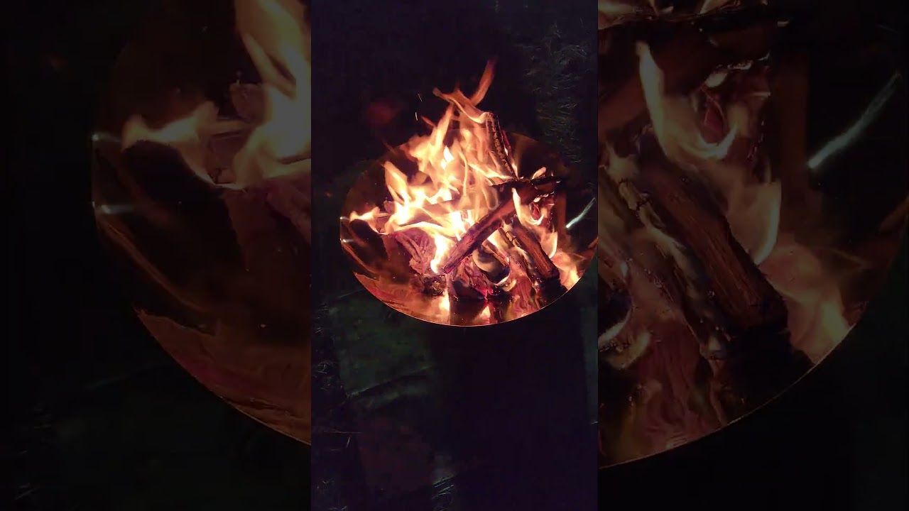 【キャンプ】焚き火 #熊斬り #熊キャンOUTDOOR