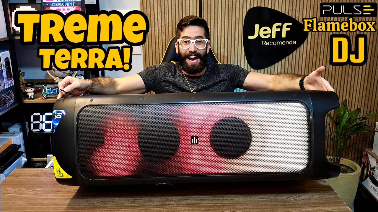 Torre de som PULSE FLAMEBOX DJ SP512: O Que tem de bom? Vale a pena? (Unboxing/Análise Completa)