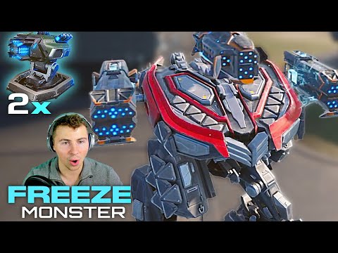 Monster Freeze Luchador With New Roulette Ship... DOUBLE HP Extenders | War Robots