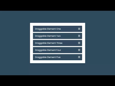 Drag Drop List Or Draggable List Using Html Css Javascript Free Source Code