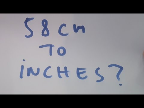 58 Centimeters To Inches
