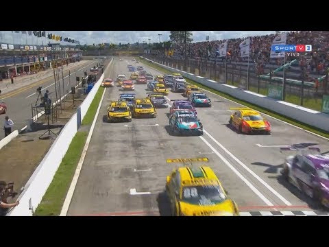 Stock Car Brasil 2018. Race 1 Autódromo Internacional de Curitiba. Start